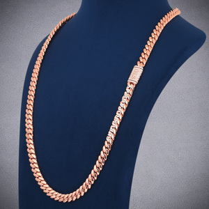 Cadena Cubana de Plata 925 con Diamantes de 9mm, Joyería Hip Hop para Hombre, Regalo de Lujo para Boda - Product Image 5