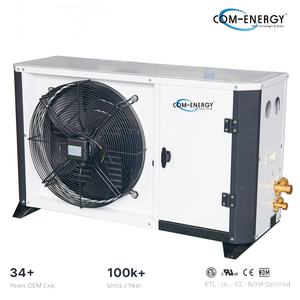 Конденсационный блок Com-Energy Type B для наружной установки с спиральным компрессором, энергосберегающий, на хладагенте R410A, с насосом и двигателем, для низких и средних температур - Product Image 1