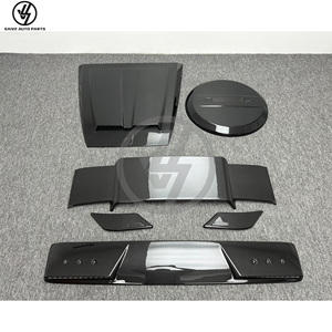 Kit de carrocería estilo B PP para Clase G W464 año 2019 - para G Wagon G63 G500 de fibra de carbono seca: capó, alerón de techo, alerón trasero, cubierta de rueda trasera - Product Image 6