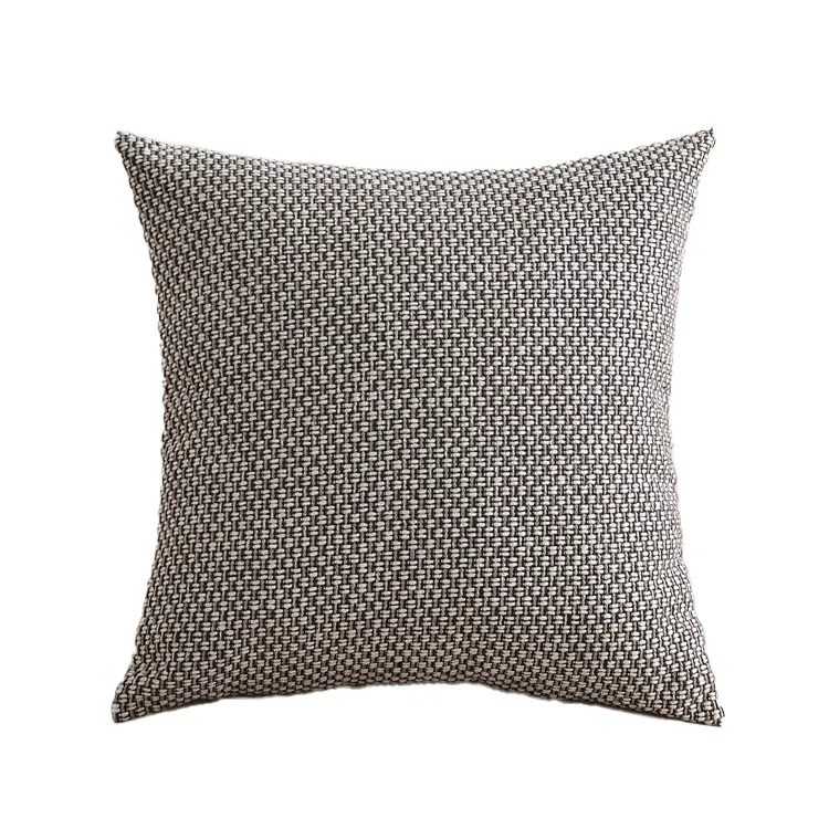 Funda de cojín de lino y algodón geométrico de 18x18 pulgadas, decoración personalizada para el hogar, funda de almohada de lino para silla de lujo
