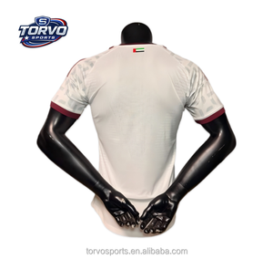 Émirats Arabes Unis Tenue de football nationale asiatique 2026 Légère d'été 100% Polyester Coupe automatisée Service OEM - Product Image 1