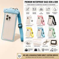 Pochette étanche durable pour téléphone portable, sac transparent étanche pour téléphone portable, sac étanche pour téléphone portable en PVC avec cordon