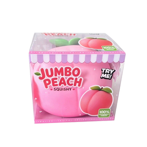 Onr 16cm <b>Jumbo</b> Peach <b>Squishy</b> Silicone/TPE Soft Squeeze Toy Colorful Slow Rebound Stress Relief Unisex for Ages 2+ - Product Image 6