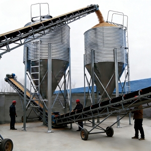 Silo Conico OUMU per Stoccaggio, Silo per Cereali con Fondo a Tramoggia, 3-50 Tonnellate, in Acciaio Anticorrosione ad Alta Resistenza, Garanzia 1 Anno - Product Image 2