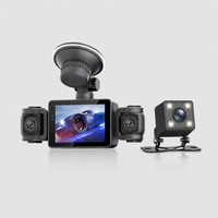 Caméra embarquée 4 canaux 360° 1080P à quatre objectifs avec Wi-Fi, vision nocturne, WDR et surveillance de stationnement 24h (avant, arrière, gauche, droite)