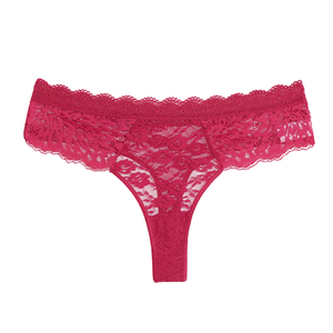 Culotte G-string en nylon de haute qualité à imprimé floral pour femmes matures, taille XL, sexy, transparente, tricotée, pour tous les jours, sous-vêtements pour adultes - Product Image 6