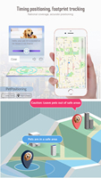 Localisateur GPS pour animaux de compagnie et traceur anti-perte, mini-appareil intelligent à porter avec collier pour chien modèle M8