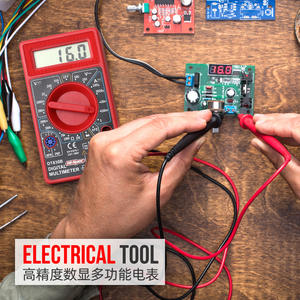 Multimètre numérique Hipsec 1000V 100A, voltmètre portable, ampèremètre, résimètre pour usage domestique, étudiant et professionnel - Product Image 1