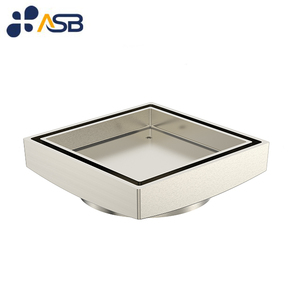 Chứng nhận Brass phòng tắm vòi hoa sen giặt khu vực thoát nước <span class=keywords><strong>S</strong></span>àn Chất thải với gạch chèn Brass PVD mạ điện - Product Image 6