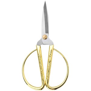 Dragon And Phoenix Gold Scissors Stainless Steel Alloy Handle Wedding Ceremony Ribbon Cutting Supplies Classic Vintage <b>Style</b> - Product Image 5