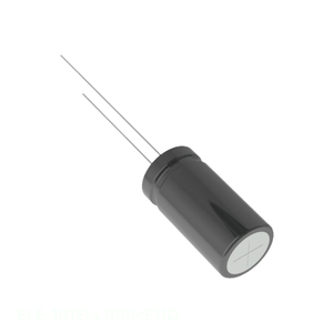 ตัวเก็บประจุแบบ Through Hole ยี่ห้อ Manufacturer Channel รุ่น CAP ALUM 10UF 20% 100V RADIAL TH ELE-101ELL100MF11D 10 ยูเอฟ - Product Image 1