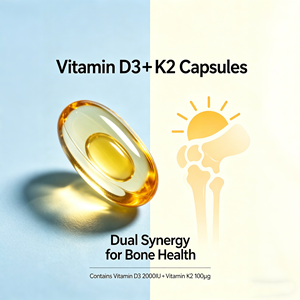 Cápsulas de Vitamina D3 K2 de Alta Potencia, Mantienen el Equilibrio Cardiovascular, la Fortaleza Ósea y la <span class=keywords><strong>Defensa</strong></span> Inmunitaria Diaria - Product Image 2