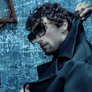 Lunettes de soleil carrées de luxe pour hommes, protection UV400, monture PC, pare-soleil de classe 2, lunettes de mode transfrontalières ZS-98216 - Product Image 2