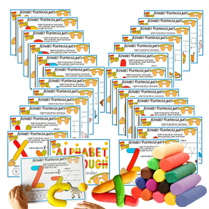 Juego de Tapetes de Plastilina con Alfabeto No Tóxicos, Seguros para Preescolares, Actividad de Manualidades con Arcilla para Niños - Product Image 1