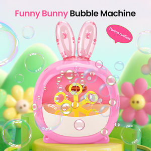 Máquina de Burbujas Eléctrica con Forma de Conejo, 6 Agujeros, Juguete para Exteriores con Líquido para Burbujas, Portátil, Regalo de Verano para Niños - Product Image 2