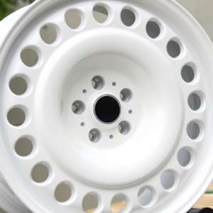 HTOR 19 20 22インチ 5x130 5x120 鍛造ヘリテージホイール グロスホワイト スチールスタイルリム ディフェンダー G63 G63 G580 G550 G350 ブロンコ用 - Product Image 5