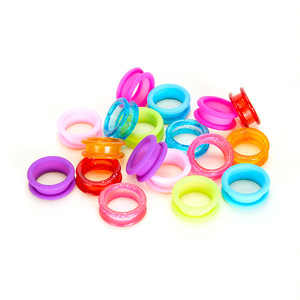 Pvc Finger Rings For Hair Salon Scissors 0.8x2.4cm Anti Slip Protection Accessories - Product Image 2