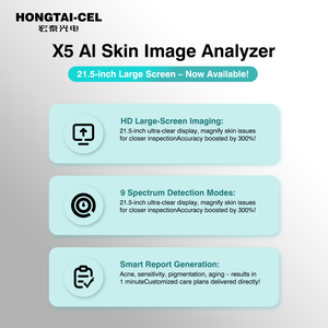 <span class=keywords><strong>Appareil</strong></span> <span class=keywords><strong>de</strong></span> <span class=keywords><strong>diagnostic</strong></span> cutané X5, analyseur <span class=keywords><strong>de</strong></span> <span class=keywords><strong>peau</strong></span> 3D AI, analyseur <span class=keywords><strong>de</strong></span> <span class=keywords><strong>peau</strong></span> du visage, équipement professionnel <span class=keywords><strong>de</strong></span> salon <span class=keywords><strong>de</strong></span> beauté pour scanner du visage - Product Image 2