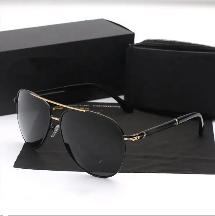 Lunettes de soleil classiques de luxe pour hommes, de marque célèbre, haut de gamme, lunettes de soleil polarisées pour la conduite, nouvelle collection
