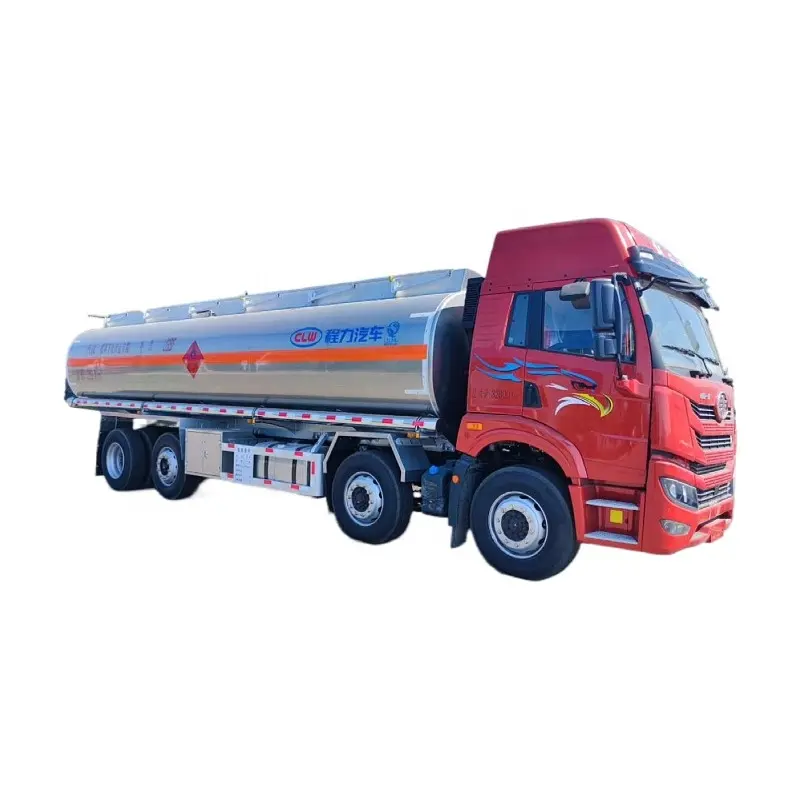 CLW JIEFANG grande capacité 30000 litre Aluminium camion-citerne de carburant avec débitmètre