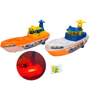 Nueva llegada JollySweets Candy Toy Pull String Lighting Boat Juguete de plástico - Product Image 1