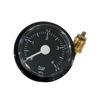 Manomètre de pression d'eau à distance 0-4 bars avec tube capillaire pour chaudière à gaz et radiateur de chauffage OEM