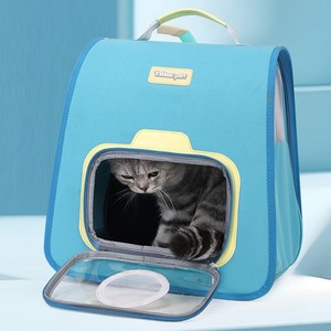 <b>Cat</b> <b>Backpack</b> Portable Breathable Nylon Pet Carrier <b>Backpack</b> For <b>Cats</b> Dog Travel Bag With Mesh Window 7 Inch Size - Product Image 2