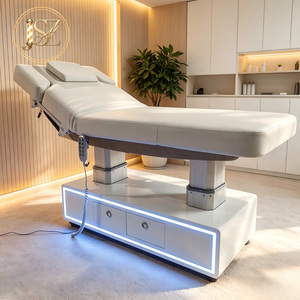 Lettino da Massaggio Elettrico Riscaldato di Lusso per Spa e Salone di Bellezza, Poltrona per Trattamenti Estetici, Letto per Trattamenti Viso e Ciglia con Luce - Product Image 3