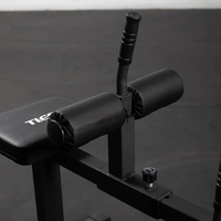 Machine à développer les mollets Tellus réglable et durable, presse à jambes, entraînement musculaire, équipement de musculation en acier noir, charge de plaques universelle