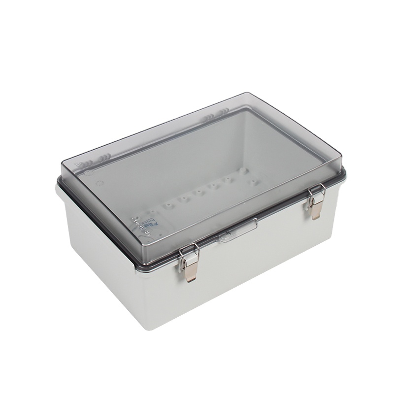 SP-CAT-638328 Водонепроницаемая коробка Saip/Saipwell с металлической пряжкой и прозрачной крышкой IP66 профессиональный электрический пластиковый корпус