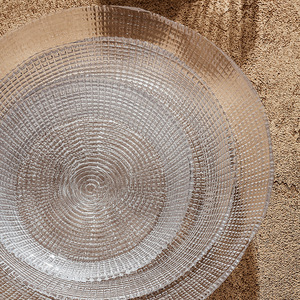 ชามแก้วขอบทองขนาดใหญ่สำหรับร้านอาหาร ชามใส่ของหวานเรียบง่าย และชามสลัดลายตารางหมุนสำหรับงานเลี้ยงในโรงแรม - Product Image 4