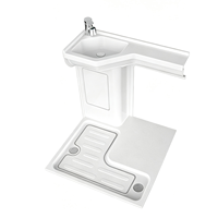 Base de douche et lavabo de qualité supérieure à ajustement universel pour camping-car, yacht et unité de salle de bain pour fourgon aménagé IVECO