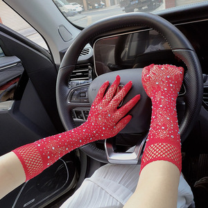 Nouveaux <span class=keywords><strong>gants</strong></span> sexy en <span class=keywords><strong>dentelle</strong></span> pour <span class=keywords><strong>femme</strong></span>, couleur diamant, protection solaire, pour la conduite, les mariages et les soirées - Product Image 6