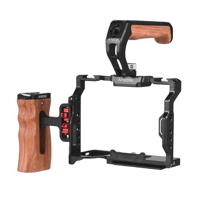 Wholesale Camera Cage + Top Handle + Side Grip Kit Aluminum Alloy Camera Video Cage