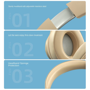 Meilleure vente transfrontalière : Casque sans fil SN81 supra-auriculaire Bluetooth 5.0 avec annulation active du bruit (ANC), conception à couverture complète, radio FM - Product Image 2