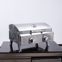 Fumoir de cuisine en acier inoxydable intégré au gaz extérieur beefmaster barbecue barbecue fumeur gril