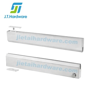 Phụ kiện nhôm CR L, thanh ray cửa kính, ray cửa kính dạng thon - Product Image 3