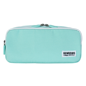 Pochette à stylos à large ouverture, sac de rangement à compartiments multiples avec fermeture éclair et filet, organisateur polyvalent pour cosmétiques et fournitures scolaires - Product Image 1