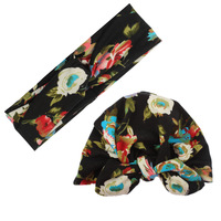 Juego de Diademas de Algodón para Mamá y Bebé, Lazo de Flores, Turbante para Recién Nacido, Lazos Florales para el Cabello de Niños, Sombreros, Accesorios para el Cabello de Bebé