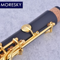 MORESKY BB Tone Clarinet 17 Keys Copper-NicKel Gold-plated Ebony Wood Customizable Made in China M62 (OEM)