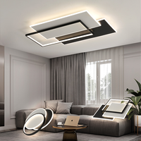 Plafonnier LED de Haute Qualité pour Salon avec Base en Fer et Couvercle en Acrylique