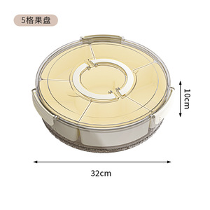 Bpa-free nhựa 6 ngăn Snack box với nắp & xử lý chia phục vụ khay cho trái cây cho cắm trại & Tủ lạnh sử dụng - Product Image 4