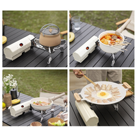 Réchaud à gaz portable compact et universel haute pression, robuste et durable, idéal pour le camping et la randonnée
