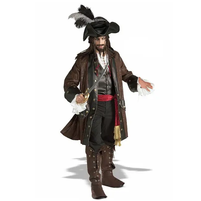 Halloween Cosplay Jack capitán hombre pirata ropa Cosplay disfraz para fiesta Idea