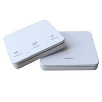 433MHz inalámbrico RF 3 botones iluminación inteligente Control remoto interruptores de pared EV1527 código de aprendizaje fabricante de Control remoto