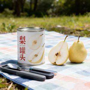 Pere in Scatola di Qualità da Esportazione, Polpa di Frutta Fresca Senza Conservanti, Pronta da Mangiare, 425g / Lattina - Product Image 3