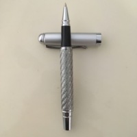 Stylo intelligent GemFully Top 10 des produits tendances, pointe métallique de luxe, stylo cadeau en cuir PU classique, stylo avec logo en fibre de carbone