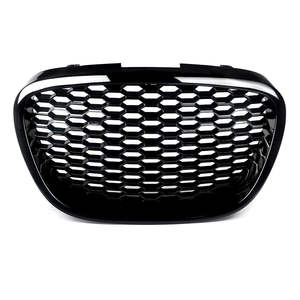 Rejilla de entrada de aire para parachoques Seat Leon Mk2, diseño de panal, negro mate, plástico ABS, rejilla frontal - Product Image 3