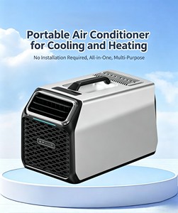 <span class=keywords><strong>Climatiseur</strong></span> portable 2 en 1, refroidissement et chauffage, unité de climatisation extérieure sans installation pour le camping, le camping-car, la voiture, la maison, le bureau - Product Image 2