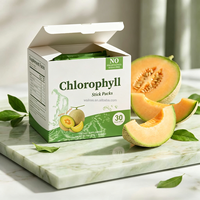 Bâtonnets de Chlorophylle Portables Saveur Melon Sucré Végétalien Poudre Super Aliment Vert Sans Conservateurs Vitalité Naturelle Digestion Adulte